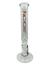 Roor 14” Mix Color Straight Shooter Glass Water Pipe