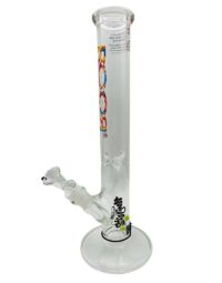 Roor 14” Mix Color Straight Shooter Glass Water Pipe