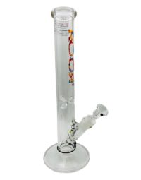 Roor 14” Mix Color Straight Shooter Glass Water Pipe