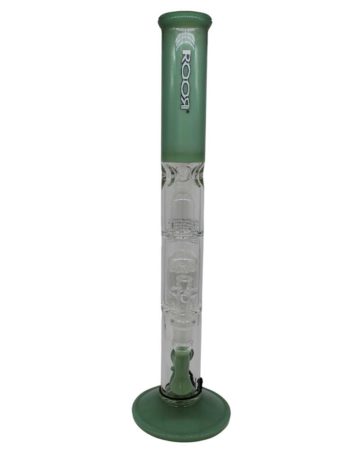 Roor TECH 20″ Fixed Straight with 10-Arm Tree Perc Glass Water Pipe