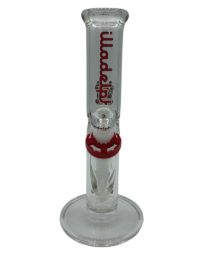 Illadelph Glass 11” Mini Straight Red Water Pipe