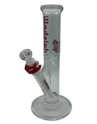 Illadelph Glass 11” Mini Straight Red Water Pipe