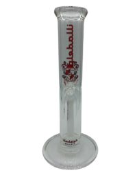 Illadelph Glass 11” Mini Straight Red Water Pipe