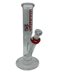 Illadelph Glass 11” Mini Straight Red Water Pipe