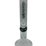 Illadelph Glass 12” Mini Straight Black Water Pipe