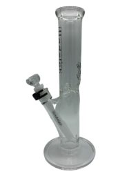 Illadelph Glass 12” Mini Straight Black Water Pipe