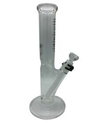 Illadelph Glass 12” Mini Straight Black Water Pipe