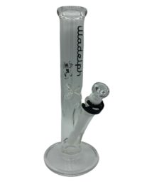 Illadelph Glass 12” Mini Straight Black Water Pipe