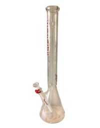 Illadelph Glass 21” Tall Red Beaker Water Pipe