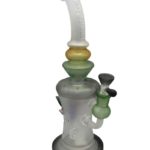 Tataao Glass 12” Frosted Crystal Water Pipe