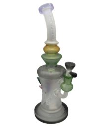 Tataao Glass 12” Frosted Crystal Water Pipe