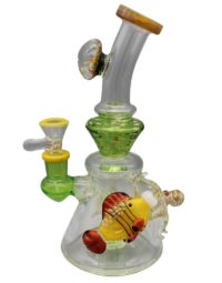 Tataao Glass 10” Under The Sea Banger Hanger Water Pipe