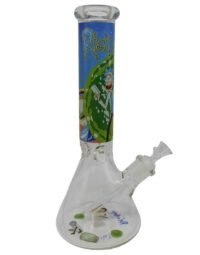 Rick and Morty 14” Glass Water Pipe