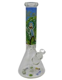 Rick and Morty Glass Water PIpe