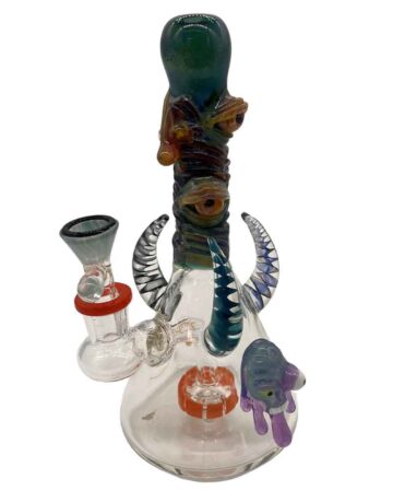 TATAOO 8.5" Horned Eye Totem Water Pipe